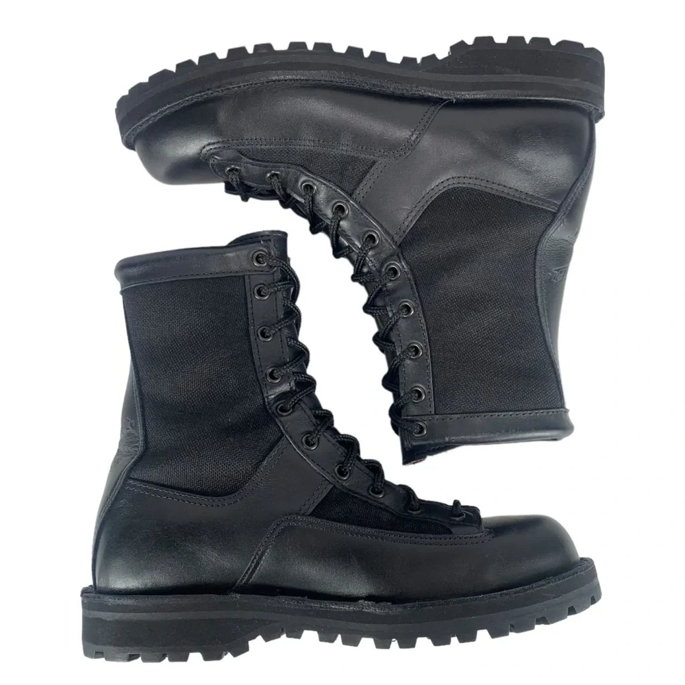 Danner Men 8D Gore‎ Tex 200g Insulated Black Leather Vibram USA Combat Boots